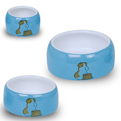 Керамічна миска із закругленими бортиками для гризунів Хом'як Cavy Nobby