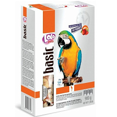 Повнораційний корм для великих папуг з фруктами та натуральними вітамінами LoLo Pets Foody Big Parrots Fruit