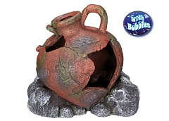 Декор с диффузором для аквариума Затонувший Кувшин Ancient Amphora Bubbles Aqua Ornaments Nobby
