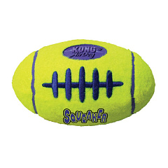 Іграшка для собак М'яч Регбі Дбайливий догляд за зубами KONG AirDog Squeaker Football