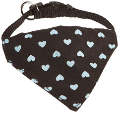 Нейлоновый ошейник-бандана для собак Сердца Bandana Hearts Collar Nobby