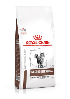 Сухий лікувальний низькокалорійний корм для дорослих кішок при порушеннях травлення Royal Canin Veterinary Gastrointestinal Moderate Calorie s/o index