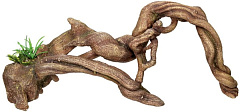 Декор для аквариума Коряга ветвистая с растениями Snag Aqua Ornaments Nobby
