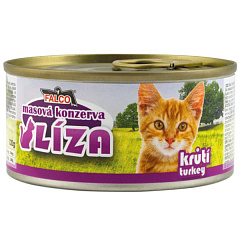 Консервоване м'ясо для котів Асорті з Індички FALCO LIZA Cat 100% Meat Turkey