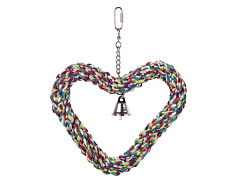 Іграшка для папуг Серце з канату Climbing Parrot Toy Nobby Іграшка для папуг Серце з канату Climbing Parrot Toy Nobby