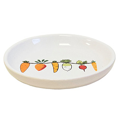 Керамічна миска для кроликів з чутливими вусами Овочі Vegetable Whisker Friendly Bowl Nobby