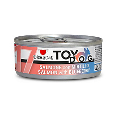 Беззернова консерва для собак маленьких порід Паштет з Лосося та Чорниці Disugual TOYDog MonoProtein 92% Salmon & Blueberry Беззернова консерва для собак маленьких порід Паштет з Лосося та Чорниці Disugual TOYDog MonoProtein 92% Salmon & Blueberry