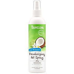 Дезодорирующий спрей с ароматом лайма и кокоса для собак и котов TropiClean Deodorizing Pet Spray Lime & Coconut Дезодорирующий спрей с ароматом лайма и кокоса для собак и котов TropiClean Deodorizing Pet Spray Lime & Coconut