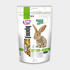 Полнорационный корм для кроликов с натуральными витаминами LoLo Pets Foody Rabbit