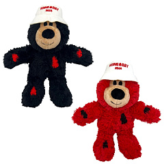 KONG Wild Knots KONG Day Bear Мягкая игрушка для собак Фирменный Медвежонок с внутренним канатом
