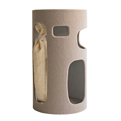 Когтеточка бочка для кошек с домиком и сизалевым мешочком Skuli Nobby