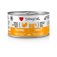 Монопротеиновый консервированный беззерновой корм для собак Паштет из Индейки Disugual Dog MonoProtein 96% Turkey