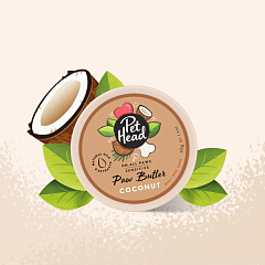 Кокосовый бальзам для собак с сухой кожей носа и лап Pet Head Paw Butter Coconut