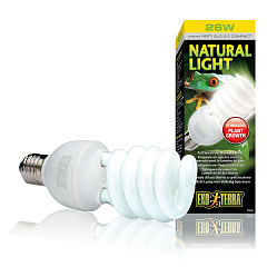 Люминесцентная лампа дневного света для растений и рептилий Exo Terra Natural Light 26W