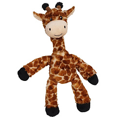 Мягкая игрушка для щенков Плюшевый Жираф с внутренним канатом Giraffe Plush & Rope Nobby
