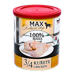 Консервоване м'ясо для собак Куряча Чверть FALCO MAX Deluxe Dog 100% Meat 3/4 Chicken