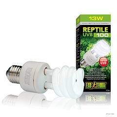 Люмінесцентна лампа для тропічних та субтропічних рептилій Exo Terra Reptile UVB 100 Tropical 13W Люмінесцентна лампа для тропічних та субтропічних рептилій Exo Terra Reptile UVB 100 Tropical 13W