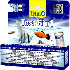 Набор тест-полосок для контроля качества аквариумной воды Tetra Test Set 6 in 1