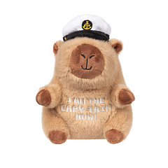 М'яка іграшка для собак Капітан Капібара з пищалкою FuzzYard Plush CAPY-TAIN