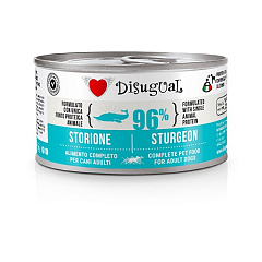 Монопротеиновый консервированный беззерновой корм для собак Паштет из Осётра Disugual Dog MonoProtein 96% Sturgeon 
