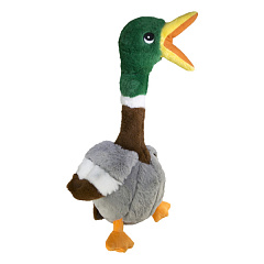 KONG Shakers Honkers Duck М'яка іграшка для собак Пищача Качка з канатною шиєю