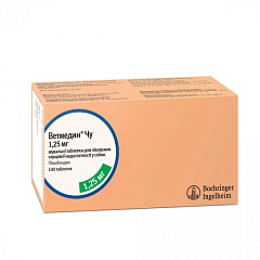 Жувальні таблетки для лікування серцевої недостатності у собак Ветмедин Чу Boehringer Ingelheim