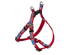 Правильная шлея для собак с плавной регулировкой и ярким узором Style Step-in Harness Nobby