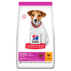 Сухой корм с курицей для щенков маленьких пород Hill's Science Plan Puppy Small & Mini up to 10 kg Chicken