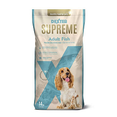 Сухой корм с рыбой для взрослых собак Fish Adult Supreme Dexter Сухой корм с рыбой для взрослых собак Fish Adult Supreme Dexter