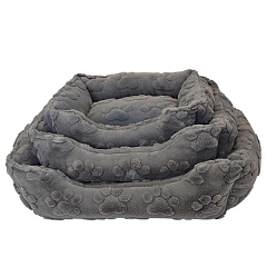 Плюшева антиковзка лежанка для собак та котів Fina Bed Nobby