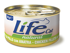 Консерва для кішок Курка з Качкою Life Cat Natural Chicken Fillets & Duck