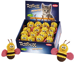 Мягкая игрушка для кошек ToyBox Пчелка с кошачьей мятой Plush Catnip Nobby