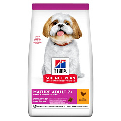Сухий корм з куркою для зрілих собак маленьких порід Hill's Science Plan Mature Adult 7+ Small & Mini up to 10 kg Chicken Сухий корм з куркою для зрілих собак маленьких порід Hill's Science Plan Mature Adult 7+ Small & Mini up to 10 kg Chicken