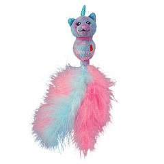 KONG Cat Wubba Caticorn’s Інтерактивна іграшка для кота Кіт-Єдиноріг Вубба із дзвіночком та котячою м'ятою