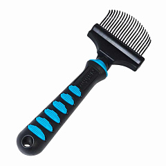 Гребешок с пластиковыми зубцами для животных с проблемной кожей Detangler Rotating Sensitive Comfort Line Nobby