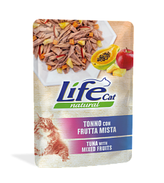 Вологий корм для кішок Тунець з Фруктовим міксом Life Cat Natural Tuna & Fruit Mix