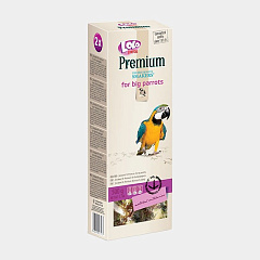 Лакомства для больших попугаев с натуральными витаминами LoLo Pets Smakers Premium Big Parrot