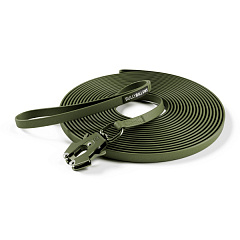 Водонепроникний тренувальний довгий біотановий повідець для собак з ривковим замком BullyBillows Billowthane Recall Lead