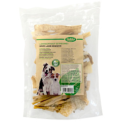 Жувальні ласощі для собак Сушена Шкіра Ягня Nobby Natural Dried Lamb Headskin Жувальні ласощі для собак Сушена Шкіра Ягня Nobby Natural Dried Lamb Headskin