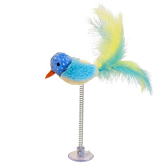 Іграшка для котів на присосці Пташка з котячою м'ятою Birdy Plush Catnip Nobby