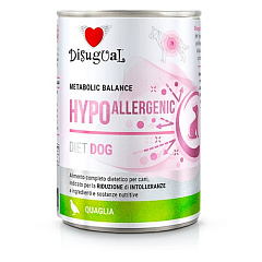 Влажный лечебный корм для собак при аллергии Паштет из Перепелки Disugual Metabolic Balance Diet Dog Hypoallergenic Quail Влажный лечебный корм для собак при аллергии Паштет из Перепелки Disugual Metabolic Balance Diet Dog Hypoallergenic Quail