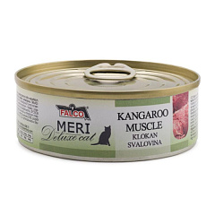 Консервированное мясо для котов Мясо Кенгуру без костей FALCO MERI Deluxe Cat 100% Meat Kangaroo Muscle