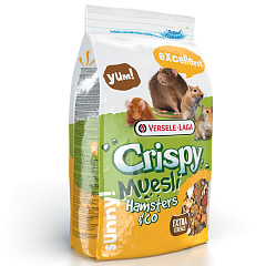 Корм ласощі для хом'яків, щурів, мишей, піщанок Versele-Laga Crispy Muesli Hamster