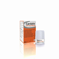 Таблетки для лікування застійної серцевої недостатності у собак маленьких порід Кардаліс Ceva Cardalis 2,5 mg/20 mg