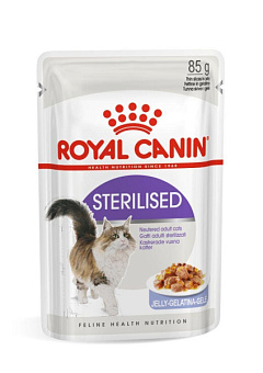 Вологий корм у желе для дорослих стерилізованих кішок Royal Canin Sterilised Jelly