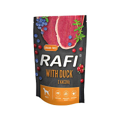 Беззерновой влажный корм для собак с Уткой, Голубикой и Клюквой Dolina Noteci Rafi Grain Free Adult Duck