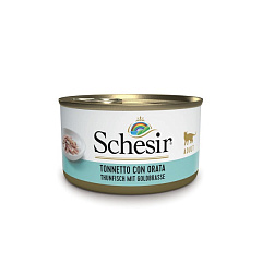 Консерва для котів віком від 1 року Тунець з Дорадою у желе Schesir Adult Cat Tuna & Dorada in Jelly