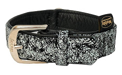 Шкіряний ексклюзивний нашийник для собак Срібло Leather Exclusive Silver Collar Nobby