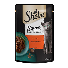 Влажный корм для взрослых котов Говядина в соусе Sheba Sauce Collection Beef in Gravy
