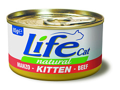 Консерва для котят с Говядиной Life Cat Natural Kitten Beef Консерва для котят с Говядиной Life Cat Natural Kitten Beef